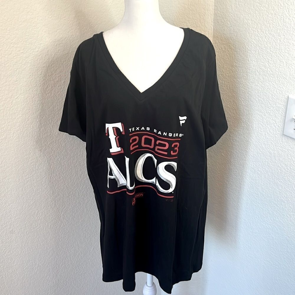 Fanatics Texas Rangers 2023 ALCS Post Season Short Sleeve T-Shirt ~ Size 1X